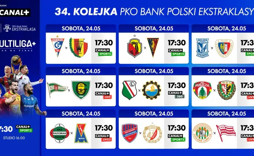 Jaki dzisiaj mecz Ekstraklasy? Sprawdź terminarz i transmisje!