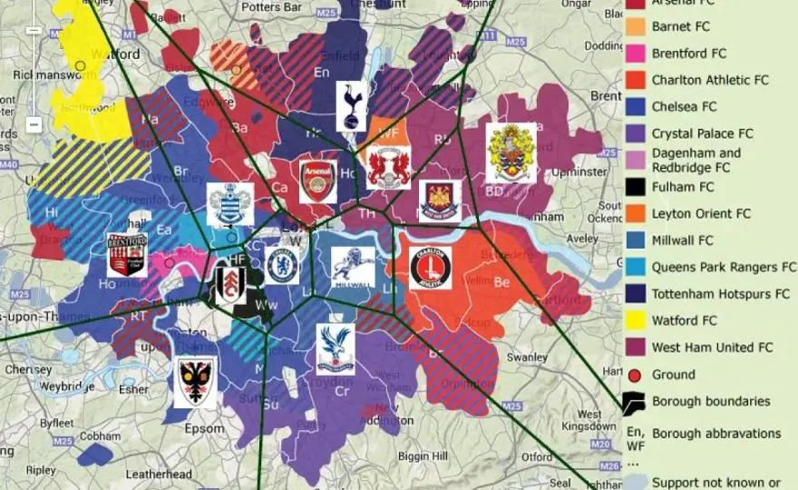 Londyńskie kluby piłkarskie - Jak zrozumieć mapę i derby stolicy?