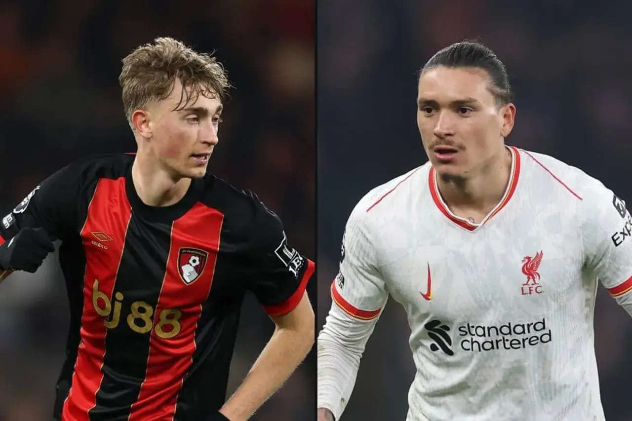 Dwóch piłkarzy: młody zawodnik Bournemouth i Darwin Núñez z Liverpoolu, którego transfery budzą emocje.